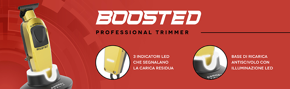 boosted trimmer clipper capelli barba gamma+