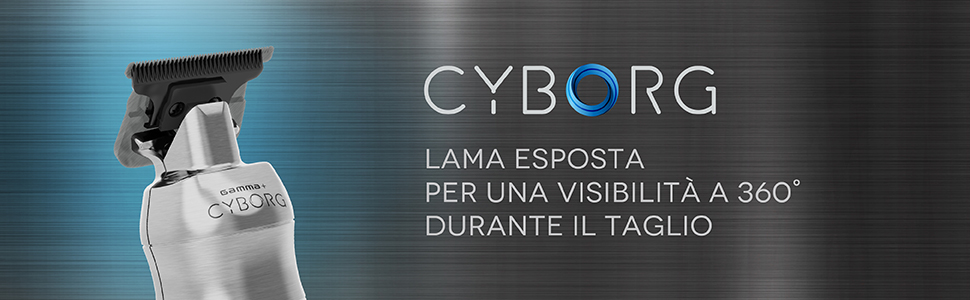 gamma+ tagliacapelli regolabarba trimmer cyborg
