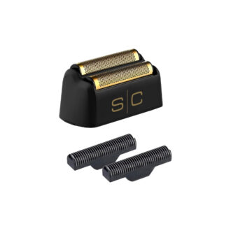 Set di Testina Gold Foil e Lame in Acciaio Nero