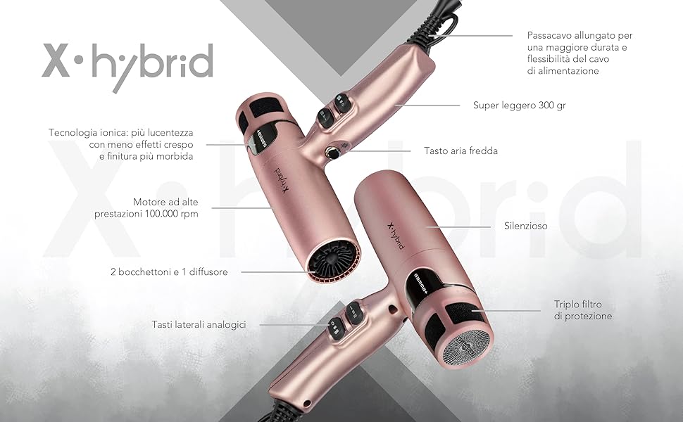 x-HYBRID ASCIUGACAPELLI GAMMA+